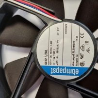 ebmpapst  4412F/2GL- 120x120x25 mm, 12 VDC, 3 vezetékes